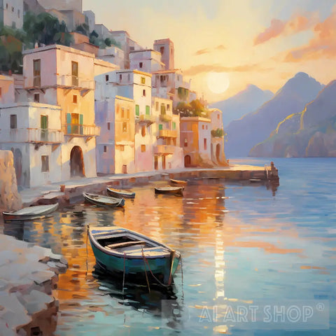 Whispers Of Monet: Mediterranean Magic Ai Artwork