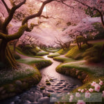 Whispers Of The Blossom Blanket Stream Nature Ai Art