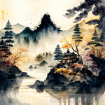 Whispers Of The Far East Landscape Ai Art