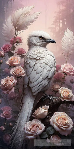 White Bird With Long Tailfeathers Nature Ai Art