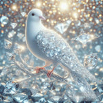 White Diamond Pigeon Ai Artwork