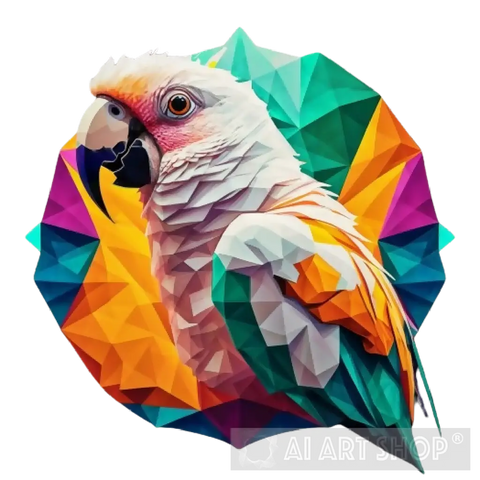 White Parrot Animal Ai Art