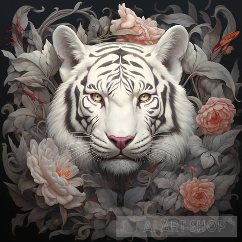 White Tiger Animal Ai Art