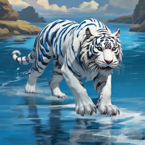 White Tiger Animal Ai Art