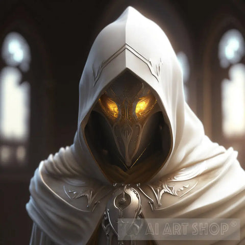 White Warlock Cgi Art For Gamers And Fantasy Lovers #3 Ai Artwork