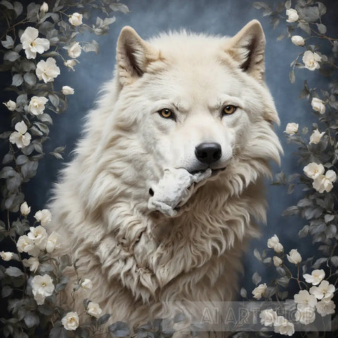 White Wolf Animal Ai Art