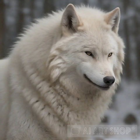 White Wolf Animal Ai Art