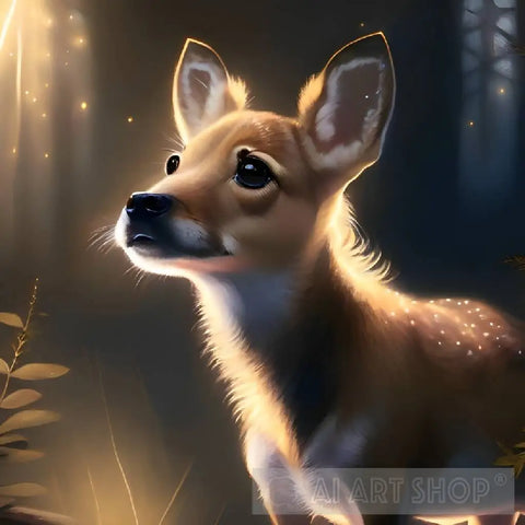 Wild Deer Animal Ai Art