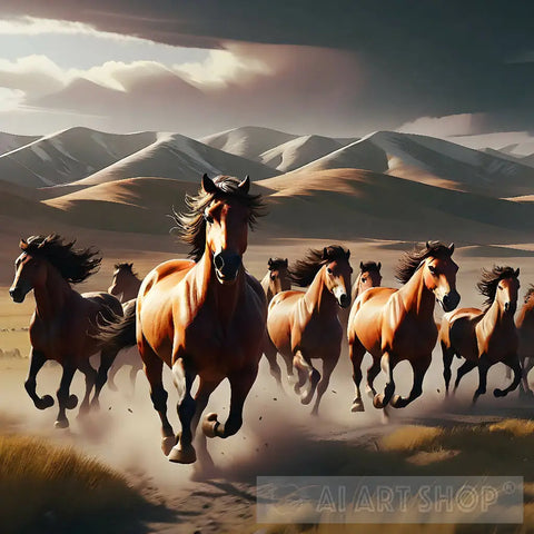 Wild Horses Ai Artwork