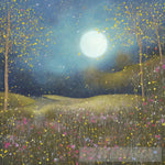 Wildflowers In The Night #1 Landscape Ai Art