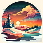 Winter Landscape Ai Artwork