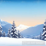 Winter Landscape In The Mountains Landscape Ai Art