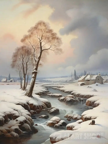 Winter Landscape Nature Ai Art