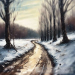 Winter Woodland Walk 4 Impressionism Ai Art