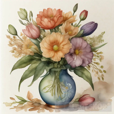 Wisper Of Blooms Still Life Flowers Bouquet #59 Still Life Ai Art