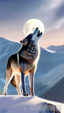 Wolf Between The Mountains Animal Ai Art