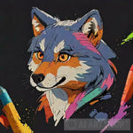 Wolf Galaxy Ai Painting