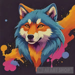 Wolf Galaxy Ai Painting
