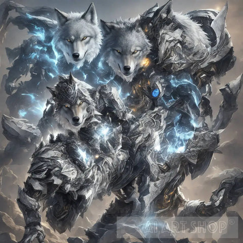 Wolf Harmony In Artificial Intelligence Animal Ai Art