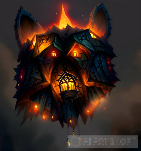 Wolf House Animal Ai Art