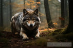 Wolf In The Forest Animal Ai Art