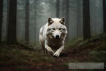 Wolf In The Forest Animal Ai Art