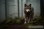 Wolf In The Forest Animal Ai Art