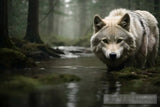 Wolf In The Forest Animal Ai Art