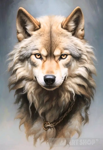 Wolf Portrait Ai Art