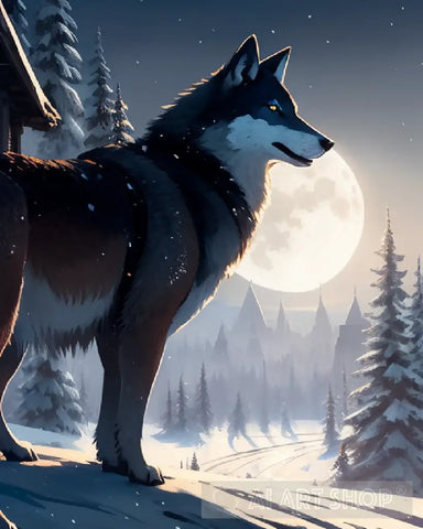 Wolfs Trail Home Animal Ai Art