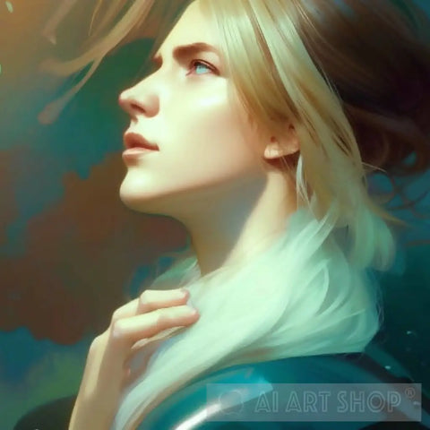 Woman Daydreaming Ai Artwork