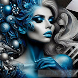 Woman In Blue Dream Ai Artwork