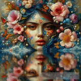 Woman Under Water Ai Artwork