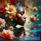 Woman Under Water Ai Artwork