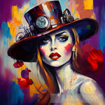 Woman Wearing A Hat #101 Portrait Ai Art