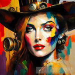 Woman Wearing A Hat #105 Portrait Ai Art