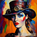 Woman Wearing A Hat #106 Portrait Ai Art