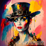 Woman Wearing A Hat #113 Portrait Ai Art