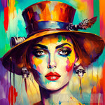 Woman Wearing A Hat #114 Portrait Ai Art