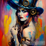 Woman Wearing A Hat #119 Portrait Ai Art