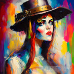 Woman Wearing A Hat #122 Portrait Ai Art