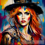 Woman Wearing A Hat #135 Portrait Ai Art