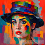 Woman Wearing A Hat #141 Portrait Ai Art