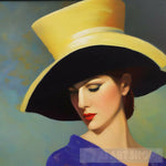 Woman Wearing A Hat #28 Portrait Ai Art