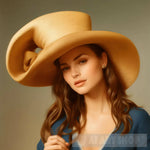 Woman Wearing A Hat #29 Portrait Ai Art