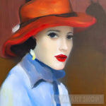 Woman Wearing A Hat #33 Portrait Ai Art