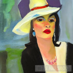 Woman Wearing A Hat #38 Portrait Ai Art