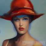 Woman Wearing A Hat #4 Portrait Ai Art