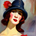 Woman Wearing A Hat #45 Portrait Ai Art