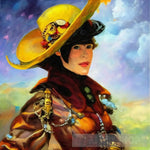 Woman Wearing A Hat #47 Portrait Ai Art